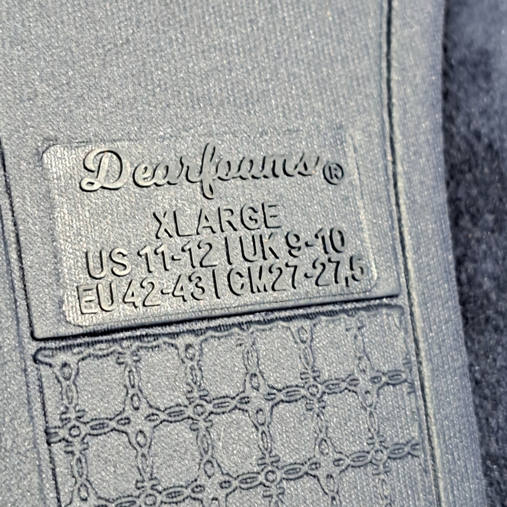 Dark Blue Dearfoams Women's Slippers XL (11-12) - Picture 6 of 9